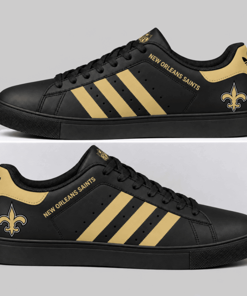New Orleans Saints NFL Triple Stripe Low Top Sneakers