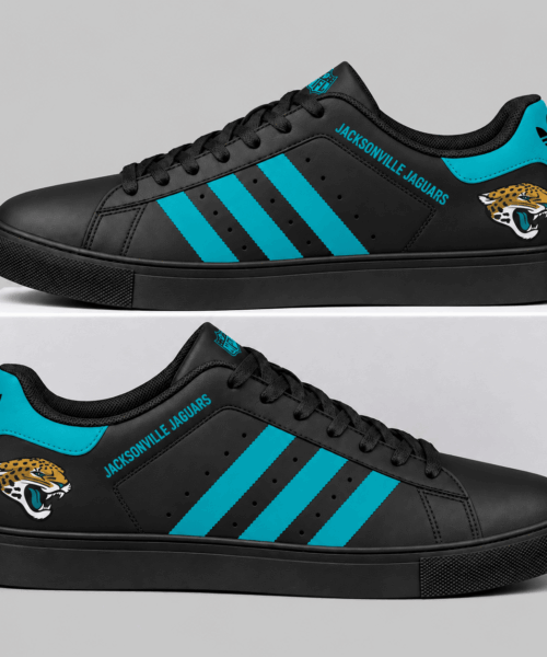 Jacksonville Jaguars NFL Triple Stripe Low Top Sneakers