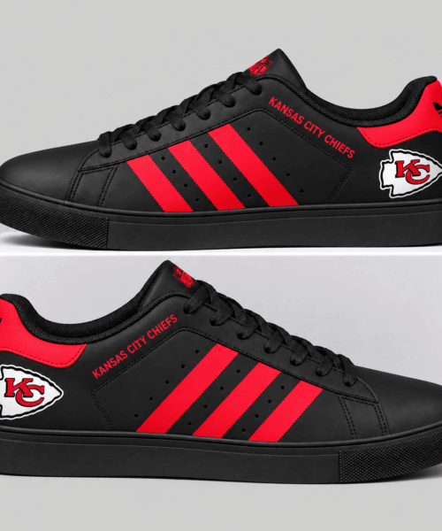 Kansas City Chiefs NFL Triple Stripe Low Top Sneakers