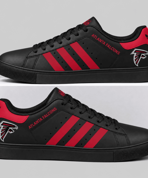 Atlanta Falcons NFL Triple Stripe Low Top Sneakers