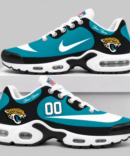Jacksonville Jaguars NFL Custom Name Number Air Cushion Sneakers
