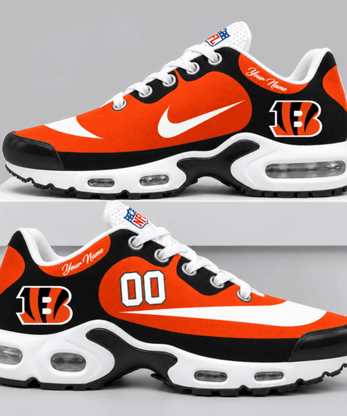 Cincinnati Bengals NFL Custom Name Number Air Cushion Sneakers