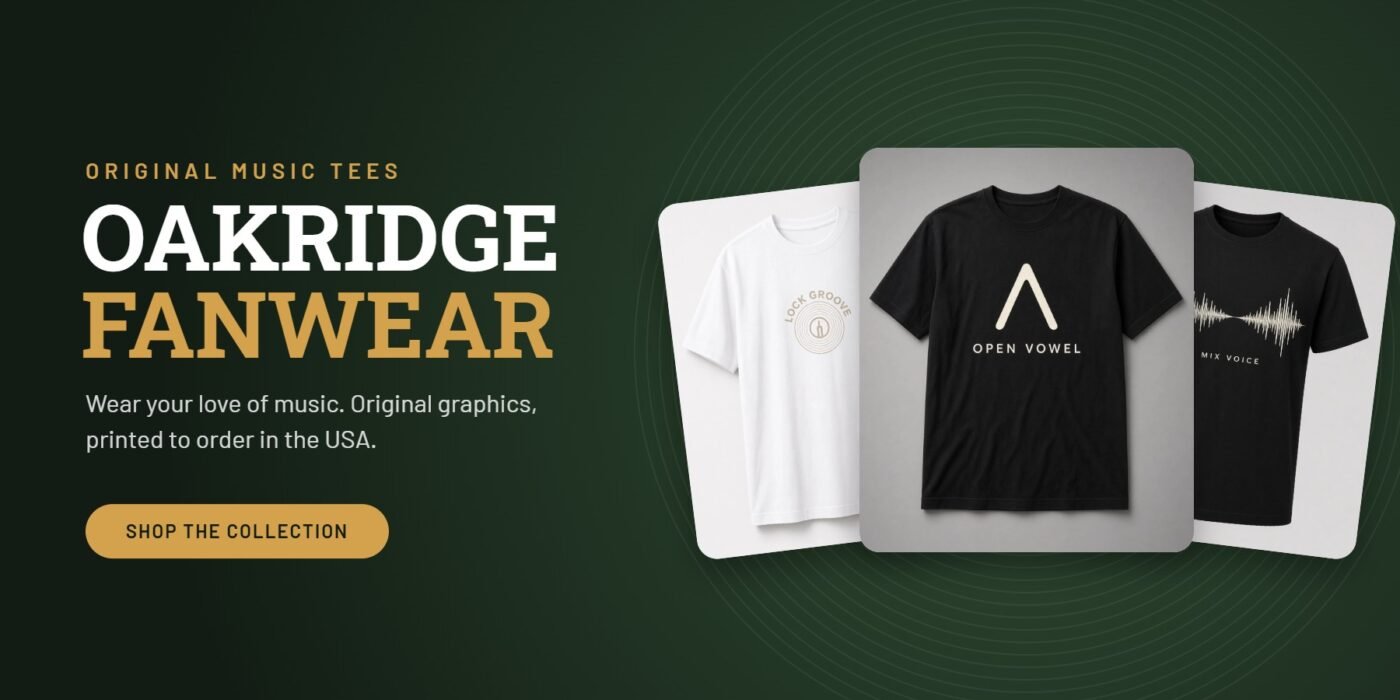 Oakridgefanwear original music t-shirts