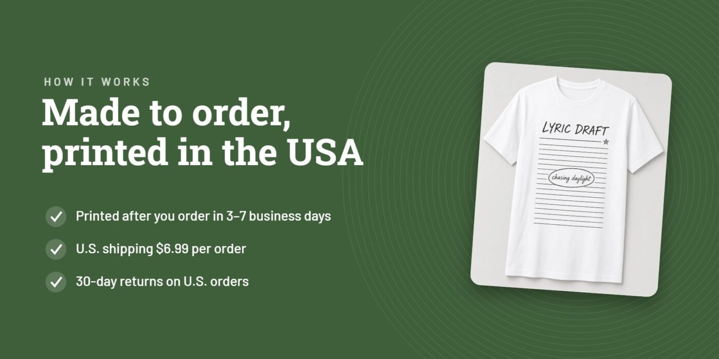 Oakridgefanwear – printed to order in the USA, U.S. shipping $6.99, 30-day U.S. returns